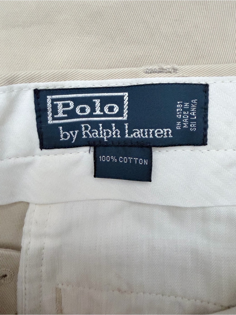 Polo Ralph Lauren light tan Men's Dress Pants withSize (48B-32) - Picture 3 of 3